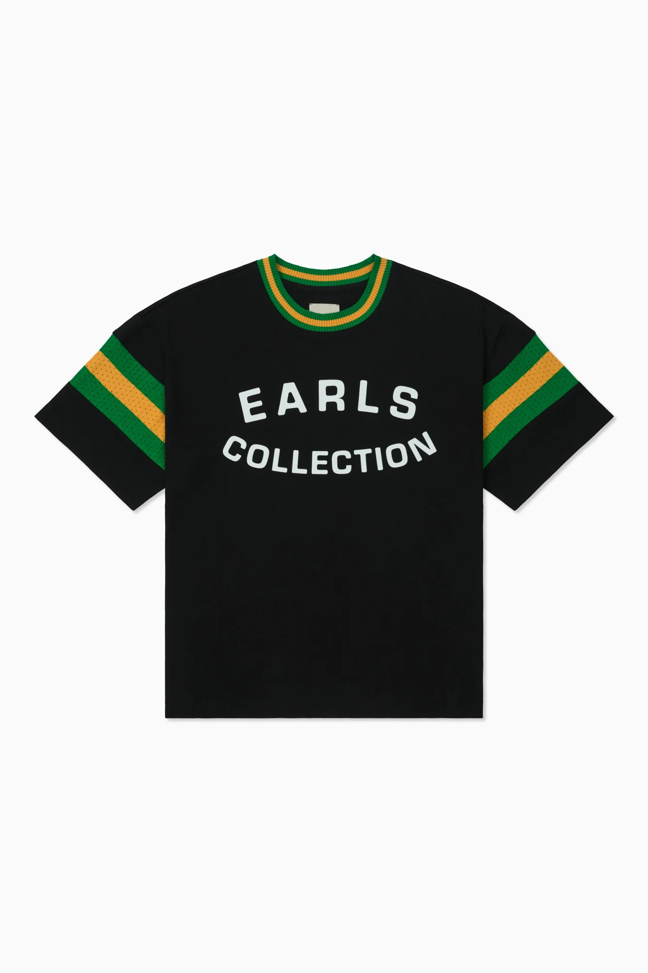 Knit Panel Tee - Black - Image 3